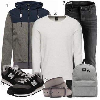 outfit mit Črna Superga New Balance "Vsakdanja oblačila"