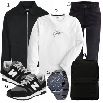 outfit mit Modra Superga New Balance "A"