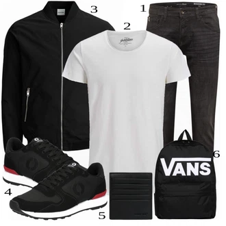 outfit mit Črna Kavbojke Tom Tailor Denim "Priložnostna oblačila"