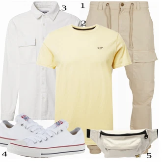 outfit mit Siva/Bela Superga Converse "Priložnostna oblačila"