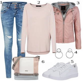 Ležérní outfity 60. Let s Tmavě šedá/Šedá/Stříbrný Pecka/Kruhová/Sponka do ucha/Visací Pilgrim "Denní Outfit"Look: Styl, Lesk, 60. Let, Metal, Steampunk, Techno, Unisex, Retro, 80tá léta