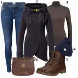 Crne Tom Tailor Čizmice Outfiti image