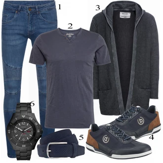 outfit mit Črna Superga Bugatti "Priložnostna oblačila"