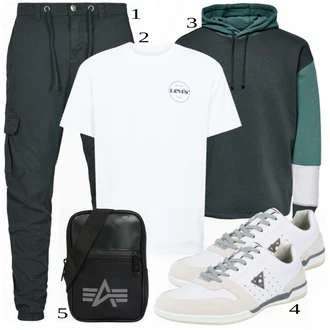 outfit mit Črna Torba Alpha Industries "Priložnostna oblačila"