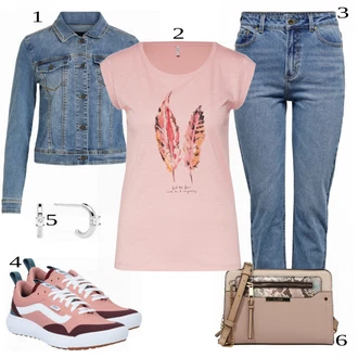 outfit mit Bež Superga Vans "Tvoj cool outfit"