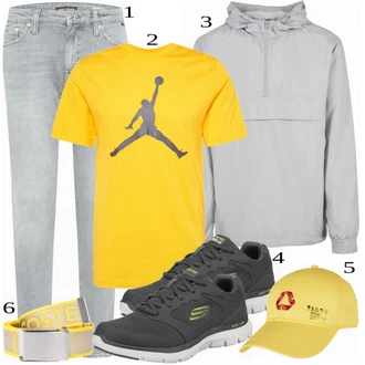 outfit mit Rumena Majica Jordan "Priložnostna oblačila"