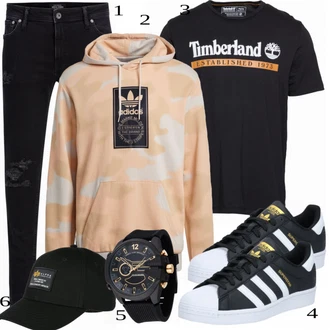 outfit mit Modra Majica Timberland "Priložnostna oblačila"