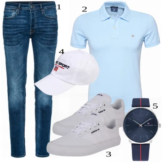 outfit mit Bela Polo majica GANT "Priložnostna oblačila"