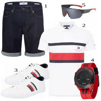 outfit mit Bela Superga Tommy Hilfiger "Priložnostna oblačila"