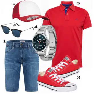 outfit mit Modra Majica Tommy Jeans "Priložnostna oblačila"