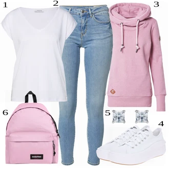 outfit mit Bela Superga Converse "Tvoj udobni outfit"