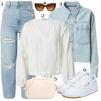 outfit mit Siva Superga Reebok Classic "1"