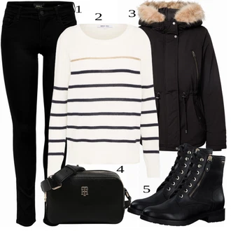 outfit mit Črna Škorenj S.Oliver "1"