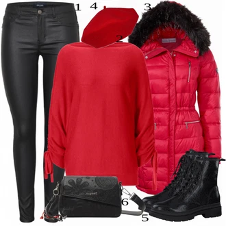 outfit mit Rdeča Plašč "1"