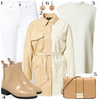 Outfit sa Bež Čizmica LEMON JELLY "Tvoj otmjeni outfit"