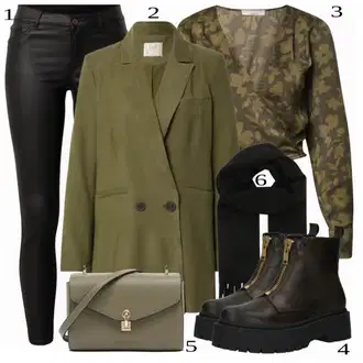 Outfit sa Zeleno Bluza "Tvoj otmjeni outfit"