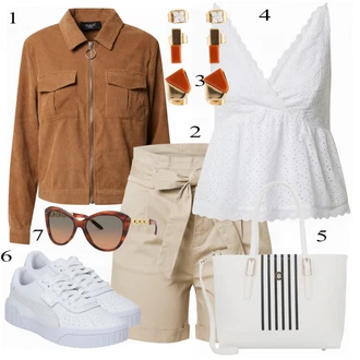 Outfit s Hnědá RALPH LAUREN "Výrazný letní styl"