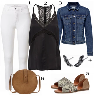Outfit "Výrazný letní vzhled"