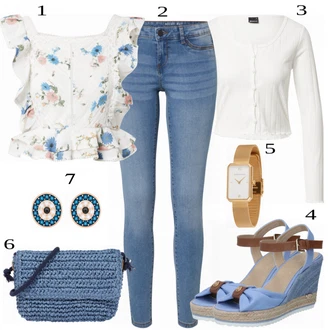 Old Money Outfit s Zlatý/Žlutá Řetízkové Hodinky/Nástroj pro Hodinky/Dámské chytré Hodinky/Dárkový set hodinek/Náramkové Hodinky Kapten & Son "Cool každodenní outfit"Look: Klasické, Francouzské, Old Money, Bezešvé, Vintage, Retro, 80tá léta