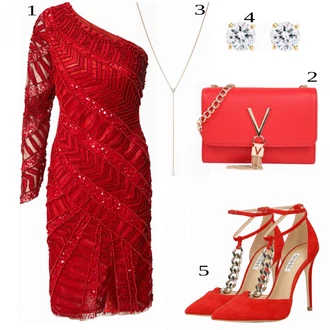 outfit mit Rdeča Obleka A STAR IS BORN "Tvoj cool outfit"