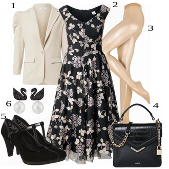 Tematická párty Outfit s Černá/Bílá/Růžová Sponka do ucha/Pecka/Visací Swarovski "Výrazný Business Outfit"Look: 60. narozeniny, Nový Rok, Zvláštní příležitosti, Tematická párty, Narozeniny