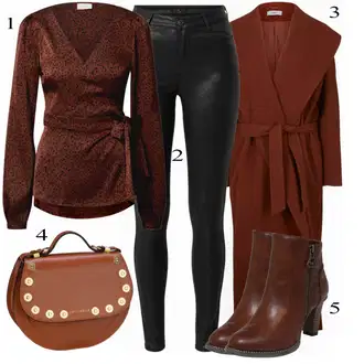 Outfit sa Crvena Bluza Vila "Tvoj elegantni outfit"