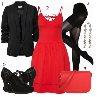 Outfit s Černá Punčocháče/Zimní punčochy/Punčocháče Velká Velikost/Komprese ponožka/Nylonová punčocha/Vlněný punčocháč/Podpůrný punčocháč Pieces "Výrazný Business Outfit"