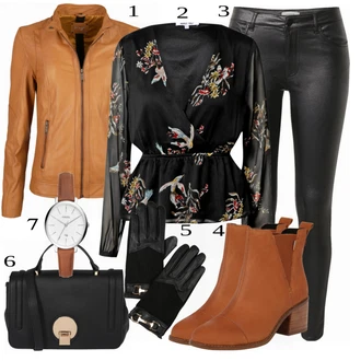 Zimske Outfiti mit Modra/Črna Rokavica river island "Zimska outfit"