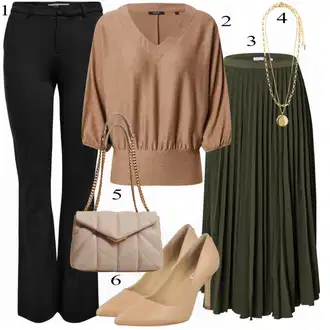 Outfit sa Crna Suknja KnowledgeCotton Apparel "Tvoj otmjeni outfit"