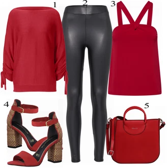 Outfity pro zábavu s Černá/Bílá Vinylový Legín/Kožený legíny/Legíny Kožený Vzhled/Latexové legíny Pieces "KRÁSNÝ"