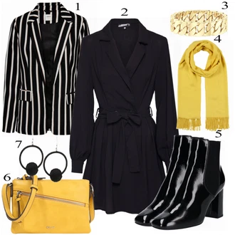Outfity pro práci s Černá Kozačka About You "BOGNER TAŠKA"