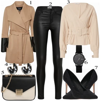 Outfit s Modrá Bota Na Podpatku Buffalo "Buffalo PUMPS"