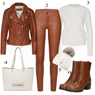 Outfit s Červená Kotníková Bota/Zimní Bota/Nízká Bota na podpatku Bullboxer "Bullboxer Kozačka"