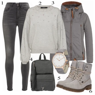 Outfit s Hodinky Kapten & Son "BeautyGrey"