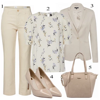 Outfit s Nezařazené Buffalo "Béžový Look"