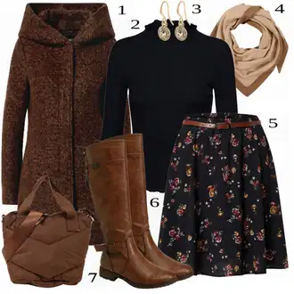 Zimske Outfiti mit Črna Krilo About You "Zimska outfit"