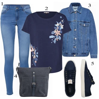 Outfit s Modrá ESPRIT "Modrý Look"