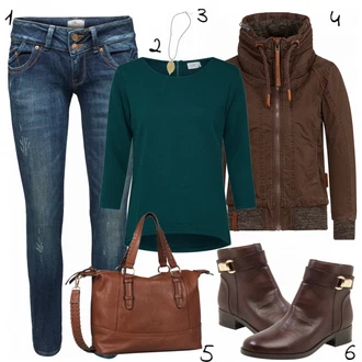 Outfit s Naketano "Hnědý"