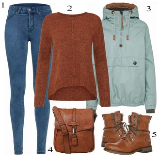 Outfit s Naketano "Hnědá Blůza"