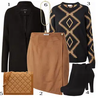 Outfit sa Smeđa Torba Za Preko Ramena forever new "Tvoj otmjeni outfit"