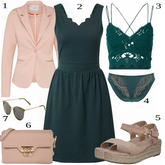 Outfit s Modrá Free People "Letní Outfit"