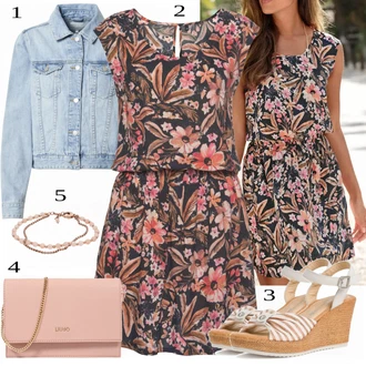 Outfity na zahradní párty "Pestrý letní outfit"