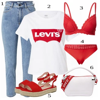Outfit s Červená Pánské boty ve velikosti 11 etam "Ulice Styl Outfit"