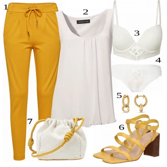 outfit mit Bela Hlačke HUNKEMÖLLER "Tvoj udobni outfit"