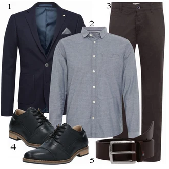 outfit mit Črna Čevlj Nizki čevelj Bullboxer "Službena oblačila"