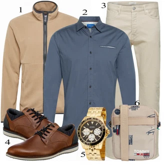 outfit mit Rjava Čevlj Bullboxer "Priložnostna oblačila"