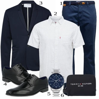 outfit mit Črna Obleka SELECTED HOMME "Priložnostna oblačila"