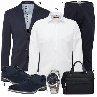 outfit mit Črna Obleka SELECTED HOMME "Poslovna oblačila"