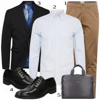 outfit mit Črna Obleka SELECTED HOMME "Priložnostna oblačila"