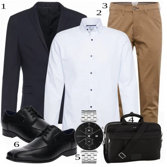 outfit mit Črna Obleka SELECTED HOMME "Priložnostna oblačila"